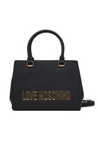 Love Moschino - LOVE MOSCHINO Torebka JC4022PP1NKD0000 Czarny. Kolor: czarny. Materiał: skórzane