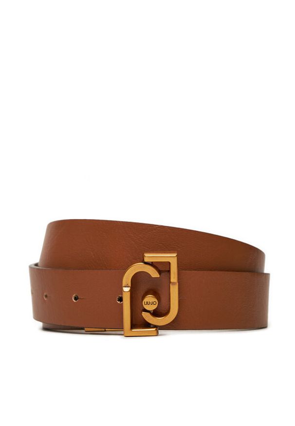 Liu Jo Pasek Damski Ecs Hips Belt 3 Cm AF4306 E0022 Brązowy. Kolor: brązowy. Materiał: skóra