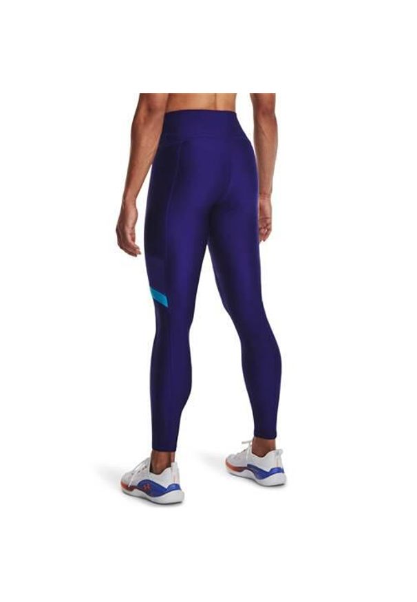 Legginsy treningowe damskie Under Armour Mesh Panel Leg. Kolor: fioletowy. Materiał: syntetyk, materiał. Sport: turystyka piesza