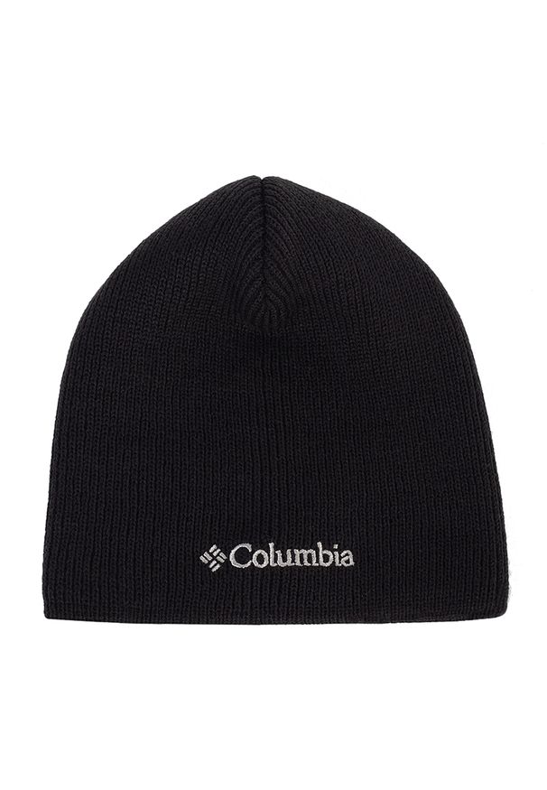 columbia - Czapka Columbia Whirlbird Watch Cap Bean 1185181014 - czarna. Kolor: czarny. Materiał: materiał, akryl. Wzór: aplikacja. Sezon: zima. Styl: casual, klasyczny