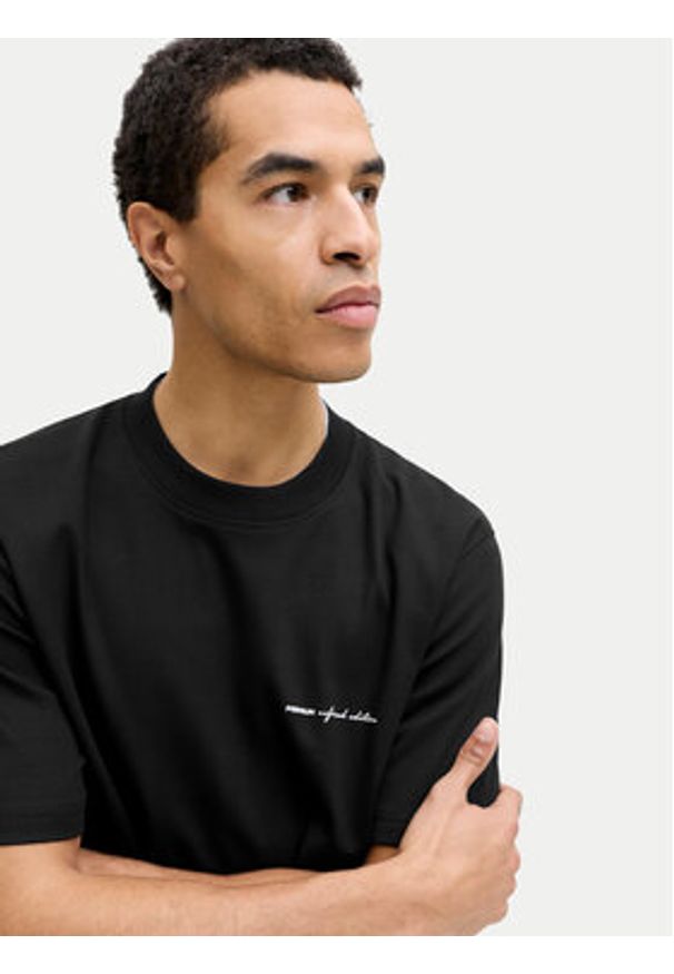 Jack & Jones T-Shirt Owen 12292397 Czarny Relaxed Fit. Kolor: czarny. Materiał: bawełna