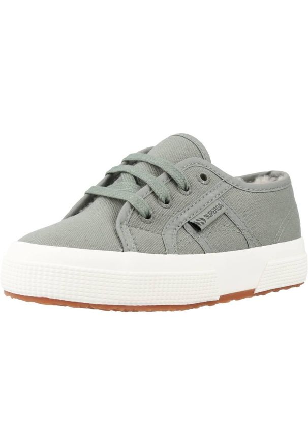 Superga - Kapcie SUPERGA S2132QW 2750 Zielony. Kolor: zielony. Materiał: tkanina. Sport: turystyka piesza