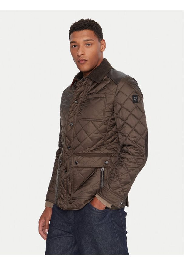 Milestone Kurtka przejściowa MSSantos 530400 60655 Khaki Regular Fit. Kolor: brązowy. Materiał: syntetyk