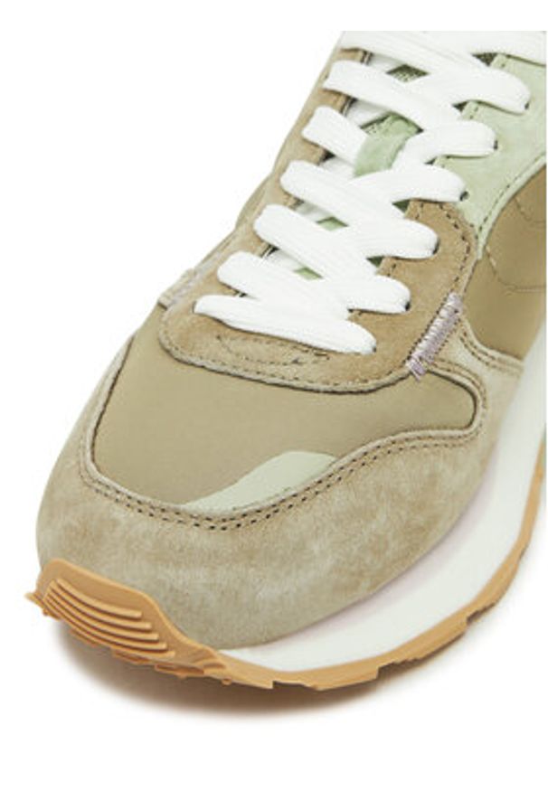 HOFF Sneakersy Xanthos 12517008 Khaki. Kolor: brązowy. Materiał: zamsz, skóra