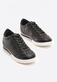Born2be - Czarne Sneakersy Seems to Change. Nosek buta: okrągły. Zapięcie: sznurówki. Kolor: czarny. Szerokość cholewki: normalna. Obcas: na płaskiej podeszwie