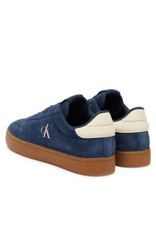 Calvin Klein Jeans Sneakersy Classic Cupsole Mg Su YM0YM01300 Granatowy. Kolor: niebieski. Materiał: skóra