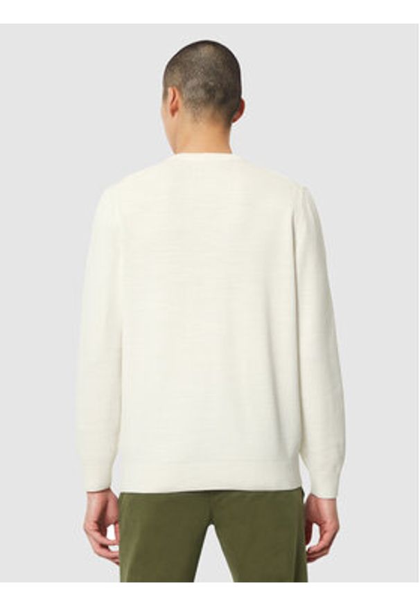 Marc O'Polo Sweter 421 5023 60074 Biały Regular Fit. Typ kołnierza: polo. Kolor: biały. Materiał: bawełna