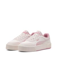 Puma - Damskie sneakersy Carina Mia Satin Princess PUMA Jasmine Flower Pinkscape Pink. Okazja: na co dzień. Kolor: różowy. Sport: turystyka piesza, tenis