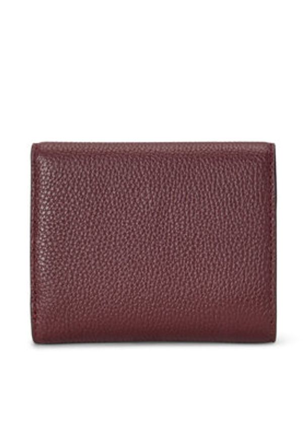 Lauren Ralph Lauren - LAUREN RALPH LAUREN Portfel damski 432966782009 Bordowy. Kolor: czerwony. Materiał: skóra