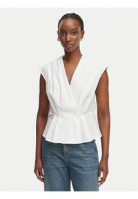 Marella Bluzka Bazar 2613161162 Biały Regular Fit. Kolor: biały. Materiał: bawełna #1