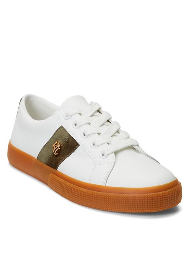 Sneakersy Lauren Ralph Lauren. Kolor: biały