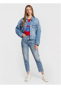 LTB Kurtka jeansowa Celia 61028 15183 Niebieski Oversize. Kolor: niebieski. Materiał: jeans, bawełna #3