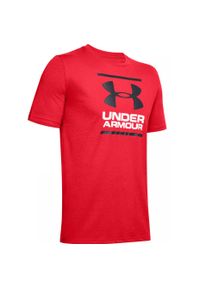 Koszulka sportowa męska Under Armour GL Foundation SS Tee. Kolor: czerwony, wielokolorowy, czarny. Materiał: bawełna. Sport: piłka nożna