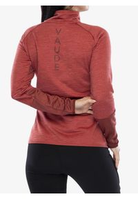 Bluza polarowa damska Vaude Larice HZ Fleece Jacket. Kolor: czerwony. Materiał: polar