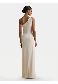 Lauren Ralph Lauren - LAUREN RALPH LAUREN Sukienka wieczorowa 253751483020 Écru Slim Fit. Materiał: syntetyk. Styl: wizytowy #5