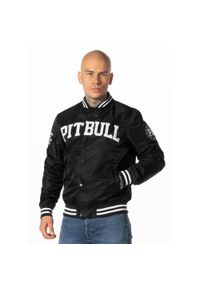 PITBULL - Kurtka przejściowa męska Pitbull Tyrian II. Typ kołnierza: kaptur. Kolor: czarny. Materiał: softshell