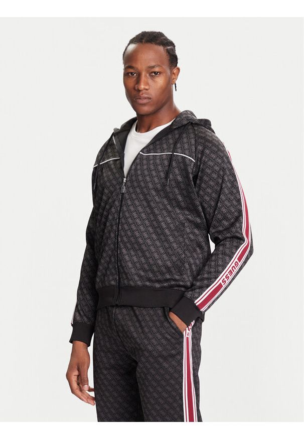 Guess Bluza Z5BQ13 K2042 Czarny Relaxed Fit. Kolor: czarny. Materiał: syntetyk