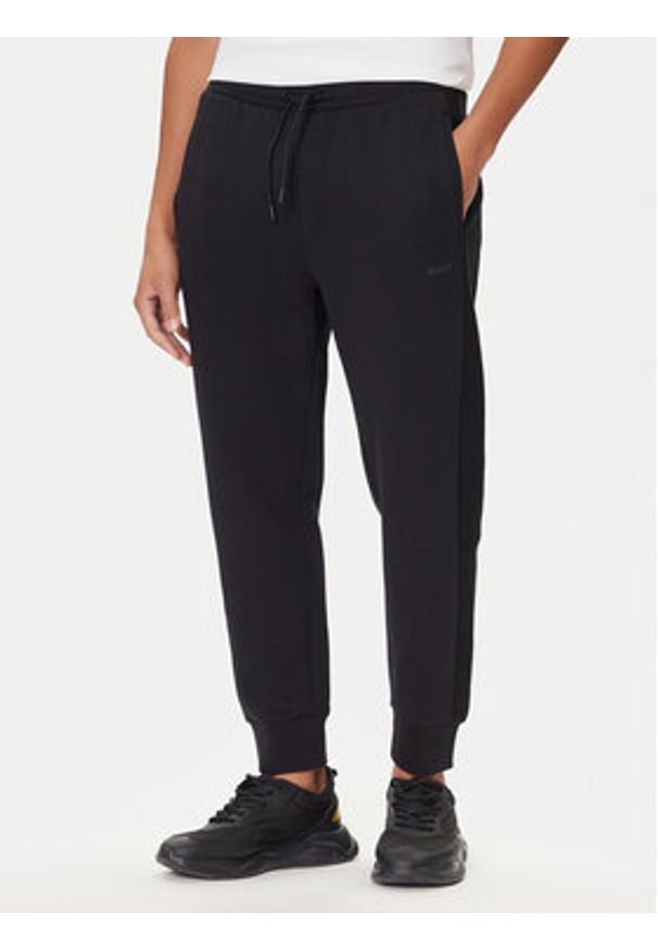 BOSS Dres 50543886 Czarny Regular Fit. Kolor: czarny. Materiał: bawełna