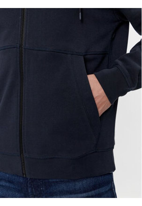 BOSS - Boss Bluza Zetalky 50508578 Granatowy Regular Fit. Kolor: niebieski. Materiał: bawełna