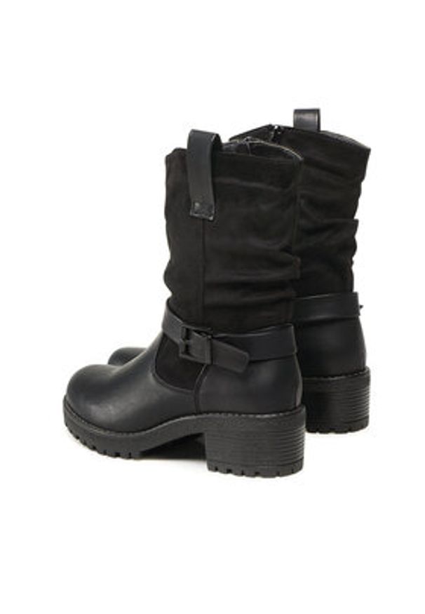 Clara Barson Botki WS1128-46 Czarny. Kolor: czarny. Materiał: materiał