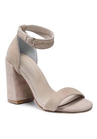 Sandały QUAZI. Kolor: beżowy #1
