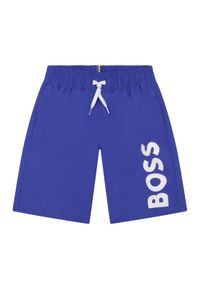 BOSS - Boss Szorty kąpielowe J24846 S Niebieski Regular Fit. Kolor: niebieski. Materiał: syntetyk #1