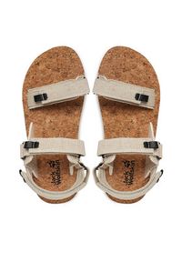 Jack Wolfskin Sandały Ecostride 2 Sandal W 4051771 Beżowy. Kolor: beżowy. Materiał: materiał #4