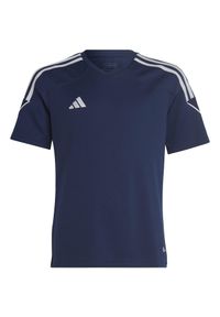 Adidas - Koszulka sportowa dla dzieci adidas Tiro 23 League Jersey. Kolor: niebieski. Materiał: jersey