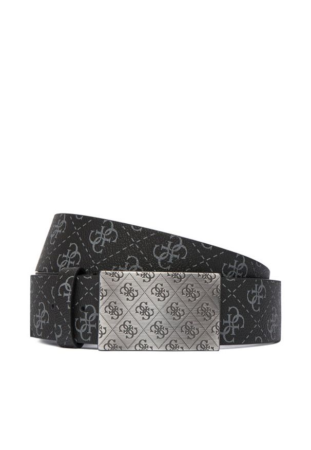 Guess Pasek Męski BM7850 P5440 Czarny. Kolor: czarny. Materiał: skóra