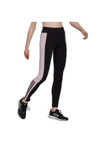 Adidas - Legginsy adidas Essentials Colorblock W. Kolor: różowy, czarny, wielokolorowy