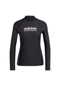 Adidas - Koszulka Long Sleeve Rash Guard. Kolor: czarny. Materiał: materiał