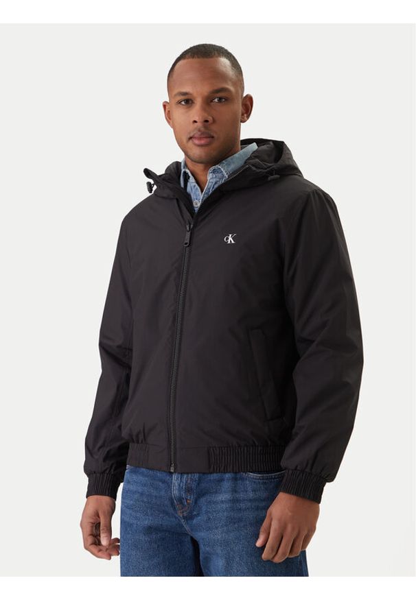 Calvin Klein Kurtka przejściowa Harrington LV04RE516G Czarny Regular Fit. Kolor: czarny. Materiał: syntetyk