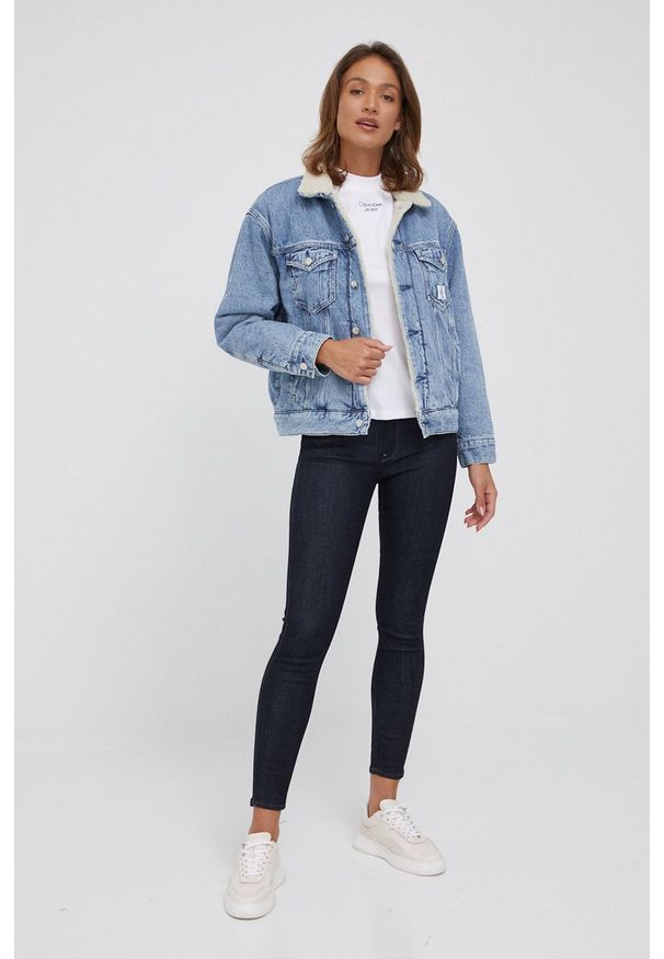 G-Star RAW - G-Star Raw jeansy Kafey damskie high waist. Stan: podwyższony. Kolor: niebieski