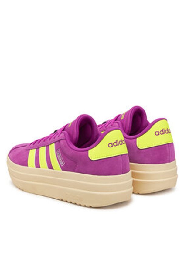 Adidas - adidas Sneakersy VL Court Bold JI1785 Różowy. Kolor: różowy. Materiał: skóra, zamsz