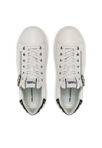 Karl Lagerfeld - KARL LAGERFELD Sneakersy Kapri KL62527F Biały. Kolor: biały. Materiał: skóra #3