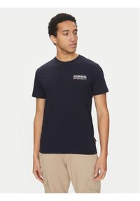 Napapijri T-Shirt Kasba NP0A4HQQ Granatowy Regular Fit. Kolor: niebieski. Materiał: bawełna #1