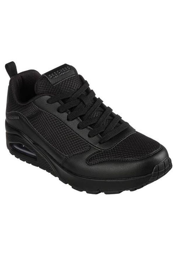 skechers - Buty do chodzenia męskie Skechers Uno Fastime. Zapięcie: sznurówki. Kolor: czarny. Materiał: guma, syntetyk, tkanina, materiał. Szerokość cholewki: normalna. Model: Skechers Sport. Sport: turystyka piesza