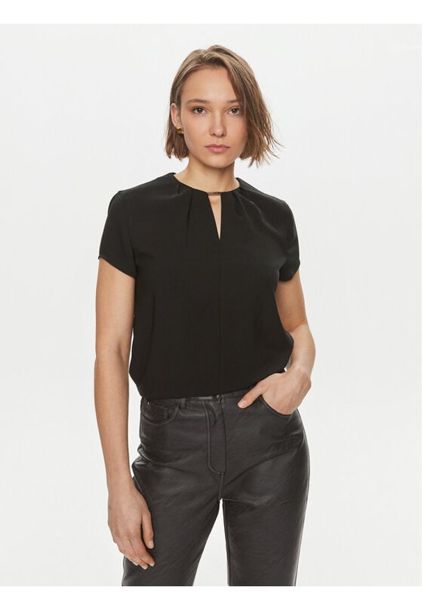 Calvin Klein Bluzka K20K207062 Czarny Regular Fit. Kolor: czarny. Materiał: syntetyk