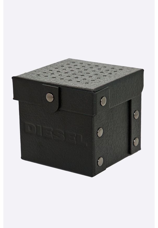 Diesel - Zegarek DZ1657. Kolor: czarny. Materiał: skóra, materiał