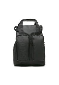 Rains Plecak Texel Tote Backpack W3 14240 Czarny. Kolor: czarny. Materiał: materiał