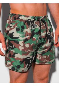 Ombre Clothing - Kąpielówki męskie - V20 - Rozmiar: S. Okazja: na plażę. Materiał: poliester. Wzór: kolorowy, moro. Sezon: lato. Styl: sportowy