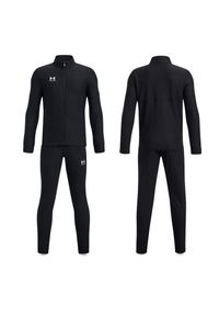 Under Armour - Dres sportowy dziecięcy UNDER ARMOUR 1379708 bluza + spodnie. Kolor: biały, wielokolorowy, czarny. Materiał: dresówka. Styl: sportowy