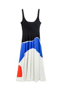 Desigual Sukienka codzienna Ondas 25SWVK41 Kolorowy Regular Fit. Okazja: na co dzień. Materiał: bawełna. Wzór: kolorowy. Typ sukienki: proste. Styl: casual #4