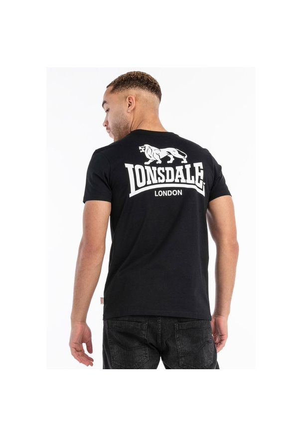 Koszulka Lonsdale Whiteness. Kolor: wielokolorowy, biały, czarny. Wzór: nadruk