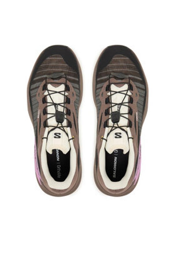 salomon - Salomon Buty do biegania Genesis L47881000 Brązowy. Kolor: brązowy. Materiał: materiał