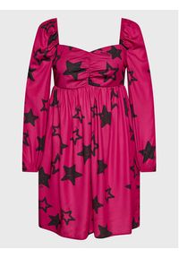 Please Sukienka koktajlowa A1FHBDG000 Różowy Regular Fit. Kolor: różowy. Materiał: syntetyk. Styl: wizytowy #3