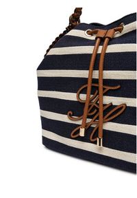 TOMMY HILFIGER - Tommy Hilfiger Torebka Th Elev Summer Bucket Stripe AW0AW18401 Granatowy. Kolor: niebieski #4