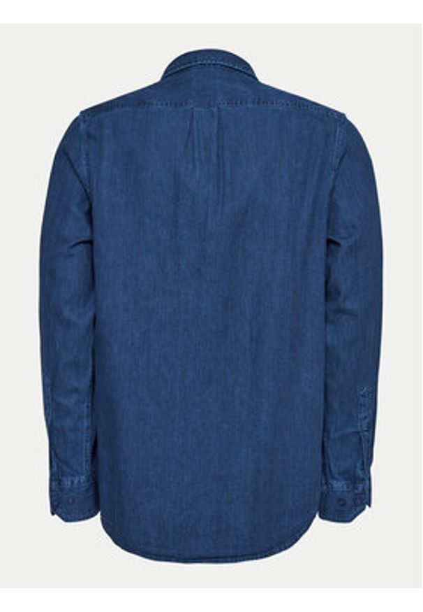 Lee Koszula jeansowa Leesure 112355712 Niebieski Regular Fit. Kolor: niebieski. Materiał: bawełna