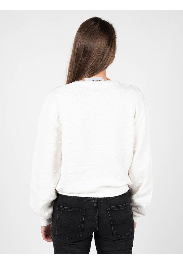 Silvian Heach Sweter | PGA22142MA | Kobieta | Kremowy. Kolor: kremowy. Materiał: nylon, wiskoza, poliester. Długość: krótkie. Wzór: aplikacja