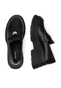 DeeZee Loafersy 20253-5B Czarny. Kolor: czarny. Materiał: materiał, skóra #3